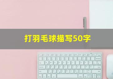 打羽毛球描写50字