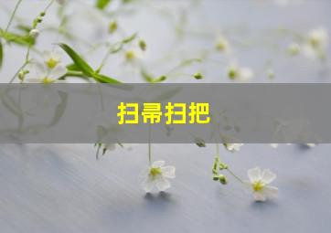 扫帚扫把