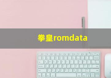 拳皇romdata