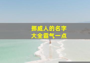 挪威人的名字大全霸气一点