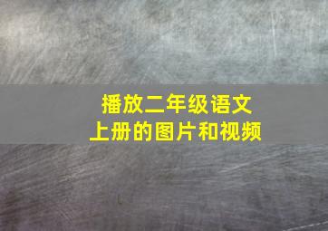 播放二年级语文上册的图片和视频