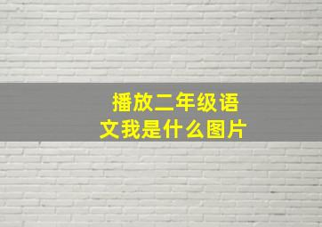 播放二年级语文我是什么图片