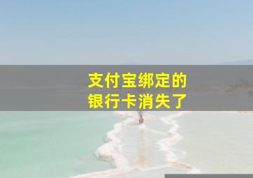 支付宝绑定的银行卡消失了