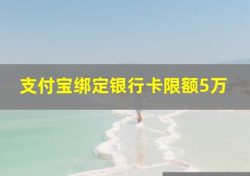 支付宝绑定银行卡限额5万