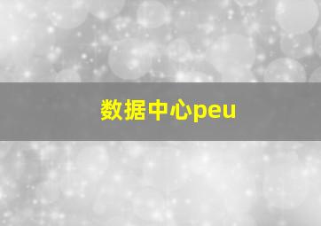 数据中心peu