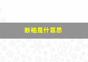 断袖是什意思