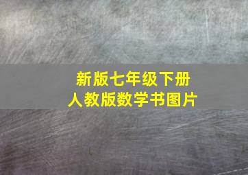 新版七年级下册人教版数学书图片