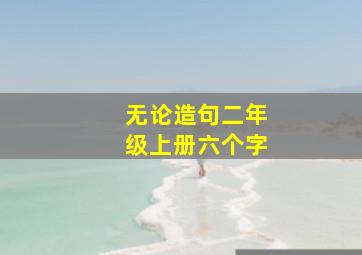 无论造句二年级上册六个字