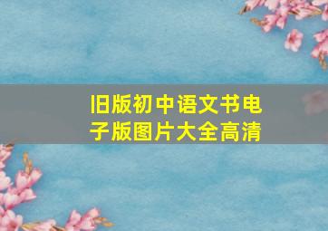 旧版初中语文书电子版图片大全高清