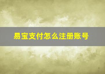 易宝支付怎么注册账号