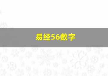 易经56数字