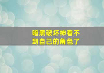 暗黑破坏神看不到自己的角色了