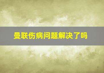 曼联伤病问题解决了吗