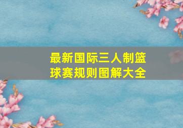 最新国际三人制篮球赛规则图解大全