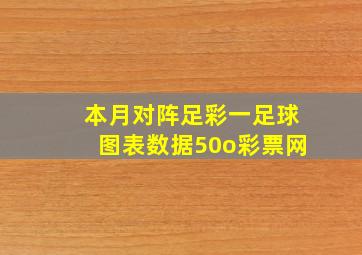 本月对阵足彩一足球图表数据50o彩票网