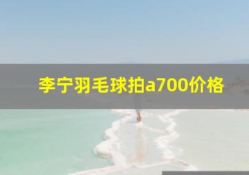 李宁羽毛球拍a700价格