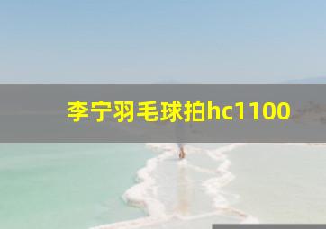 李宁羽毛球拍hc1100