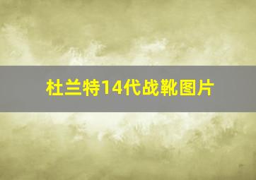 杜兰特14代战靴图片