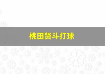 桃田贤斗打球