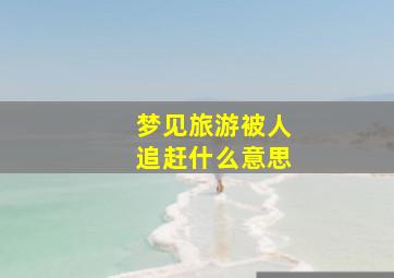 梦见旅游被人追赶什么意思