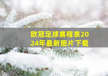 欧冠足球赛程表2024年最新图片下载