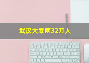 武汉大暴雨32万人