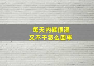 每天内裤很湿又不干怎么回事