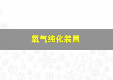 氧气纯化装置