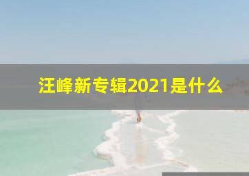 汪峰新专辑2021是什么