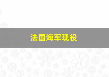 法国海军现役