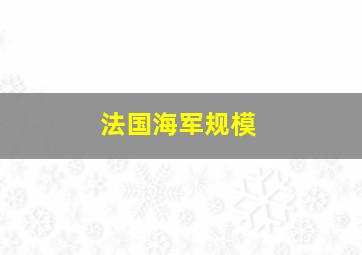 法国海军规模