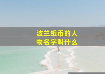 波兰纸币的人物名字叫什么