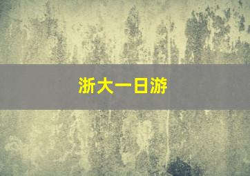 浙大一日游