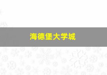 海德堡大学城