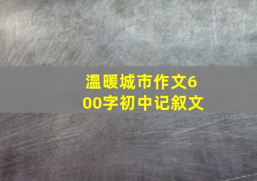 温暖城市作文600字初中记叙文