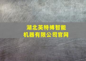 湖北英特搏智能机器有限公司官网