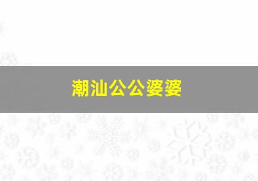 潮汕公公婆婆