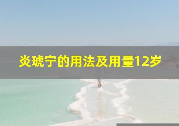 炎琥宁的用法及用量12岁