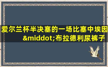 爱尔兰杯半决塞的一场比塞中埃因·布拉德利尿裤子