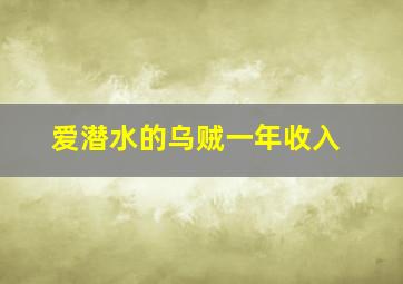 爱潜水的乌贼一年收入