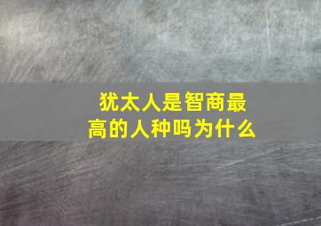 犹太人是智商最高的人种吗为什么