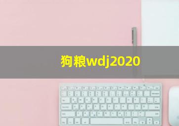 狗粮wdj2020