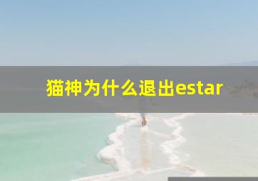 猫神为什么退出estar