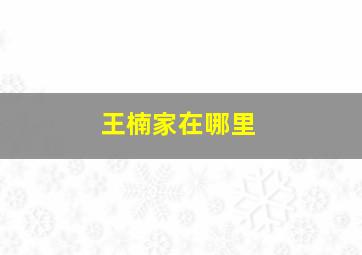 王楠家在哪里