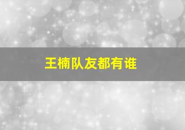 王楠队友都有谁