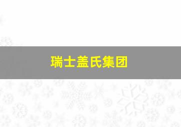 瑞士盖氏集团