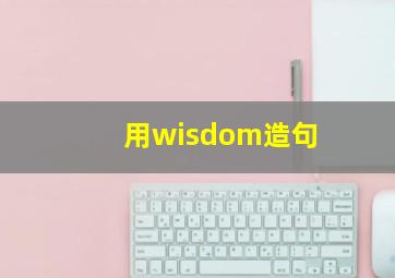 用wisdom造句