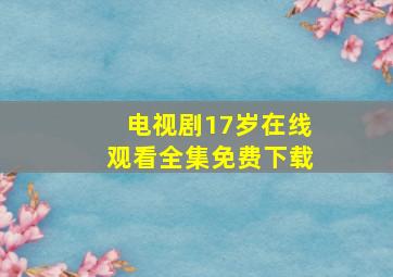 电视剧17岁在线观看全集免费下载