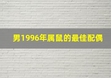 男1996年属鼠的最佳配偶