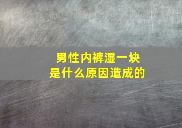 男性内裤湿一块是什么原因造成的